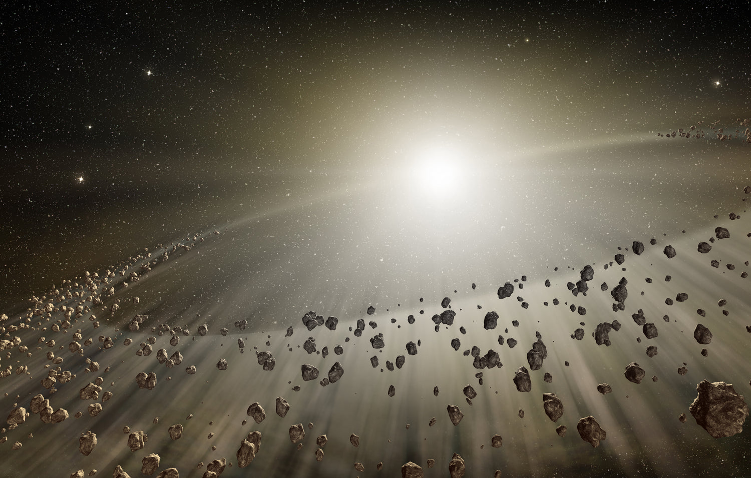 Scattered space rocks