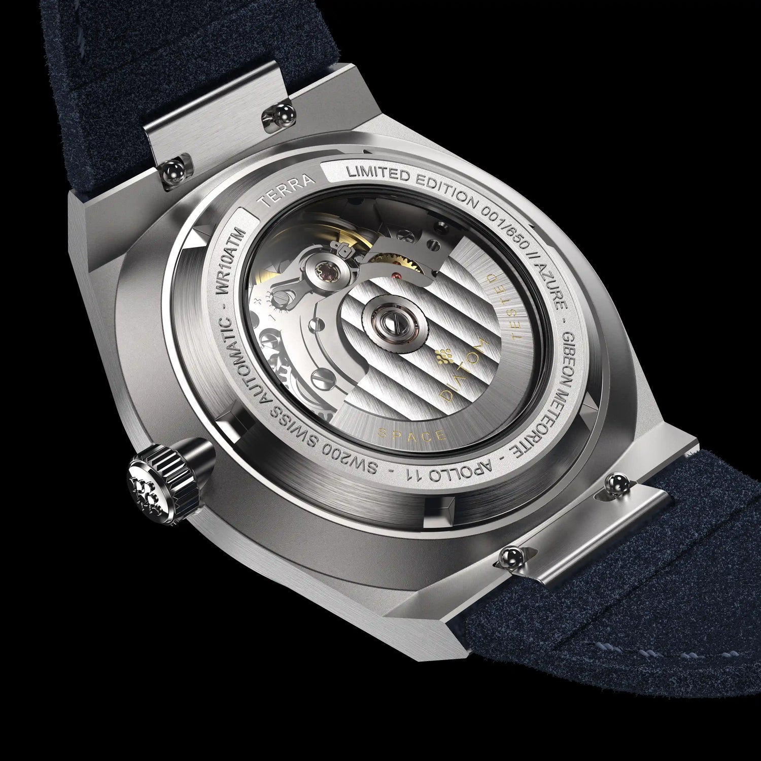 Blue Meteorite Watch Caseback