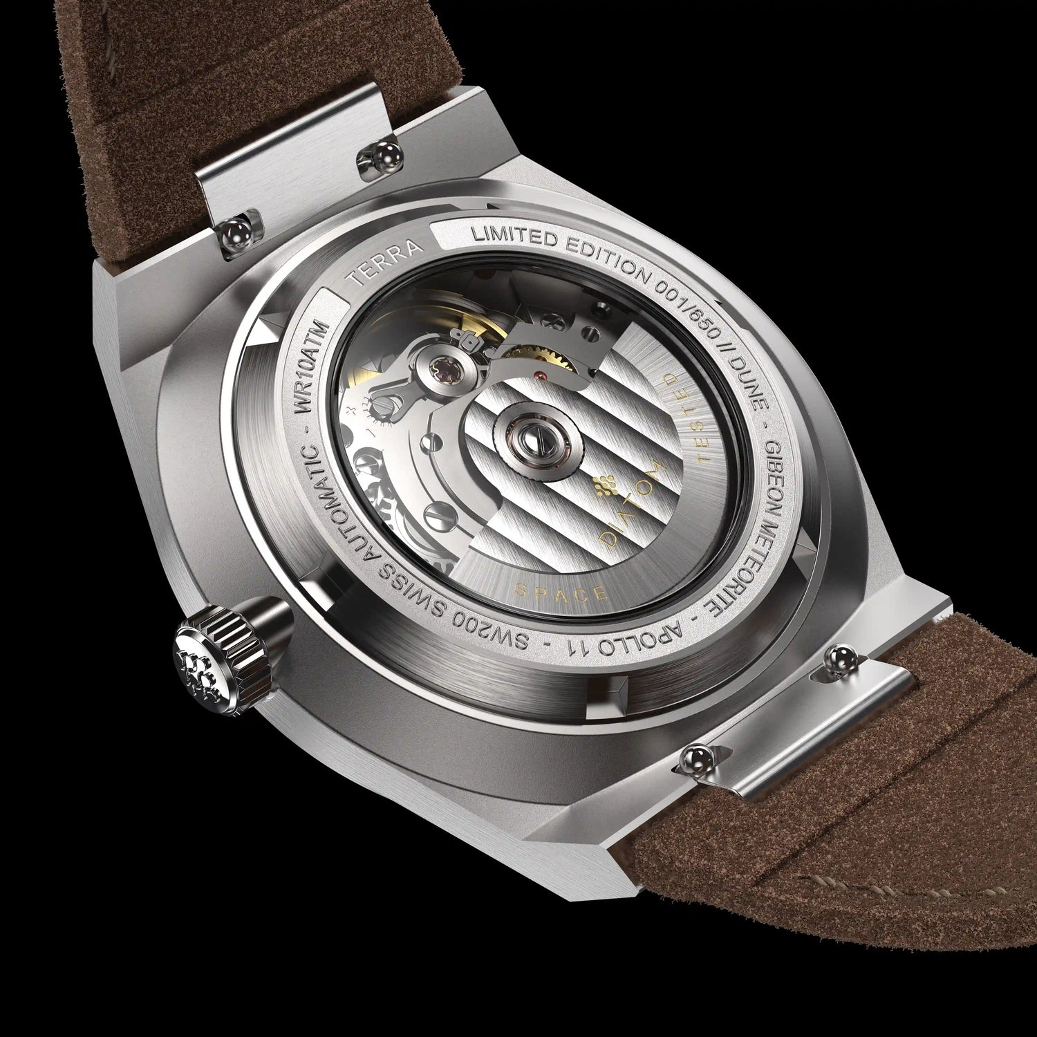 Brown Meteorite Watch caseback