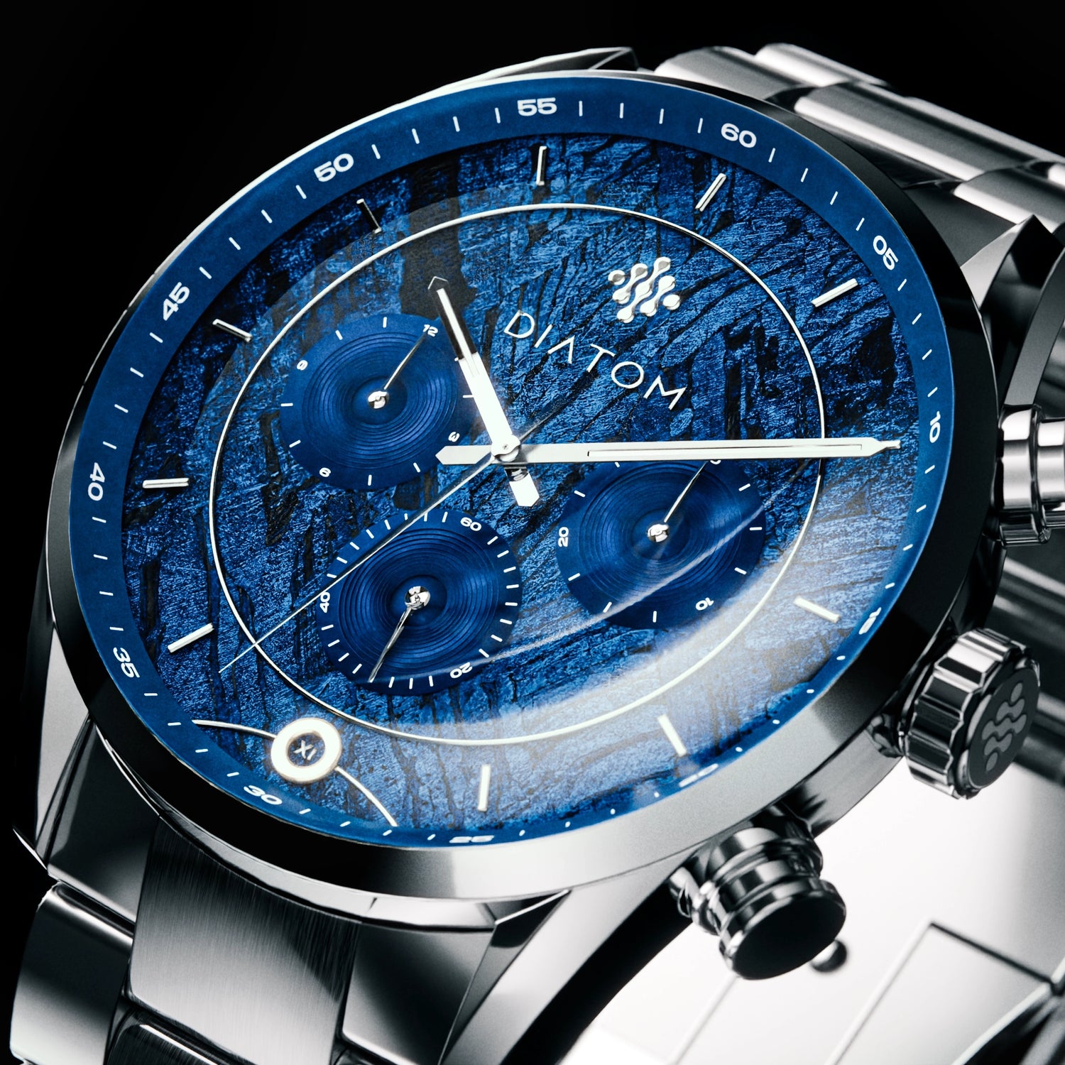 Blue Dot MkII Meteorite Watch glass