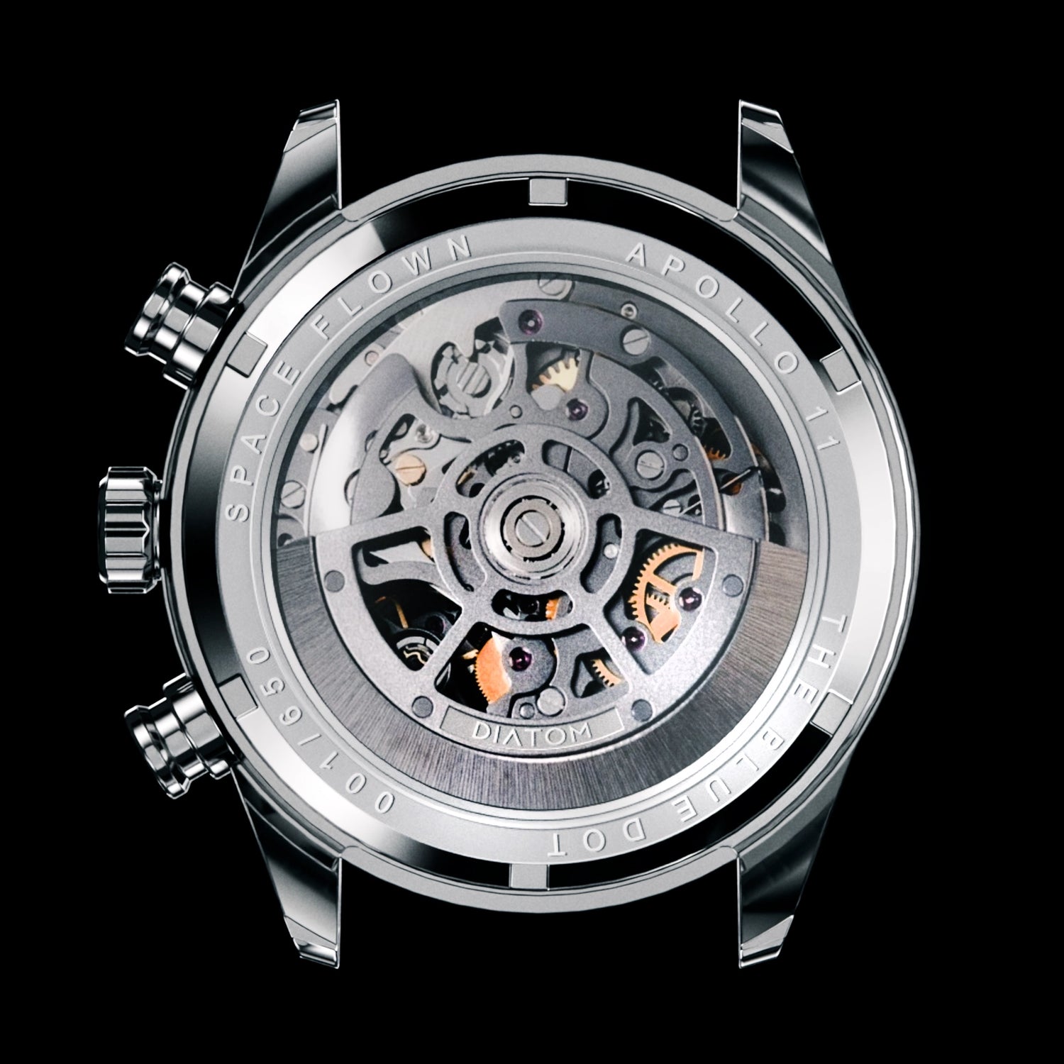 Blue Dot MkII Meteorite Watch automatic movement