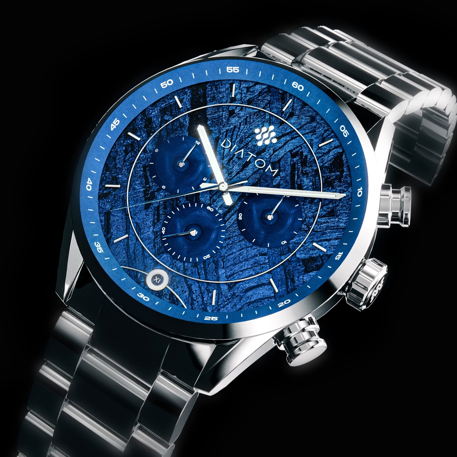 Blue Dot MkII Meteorite Watch side view