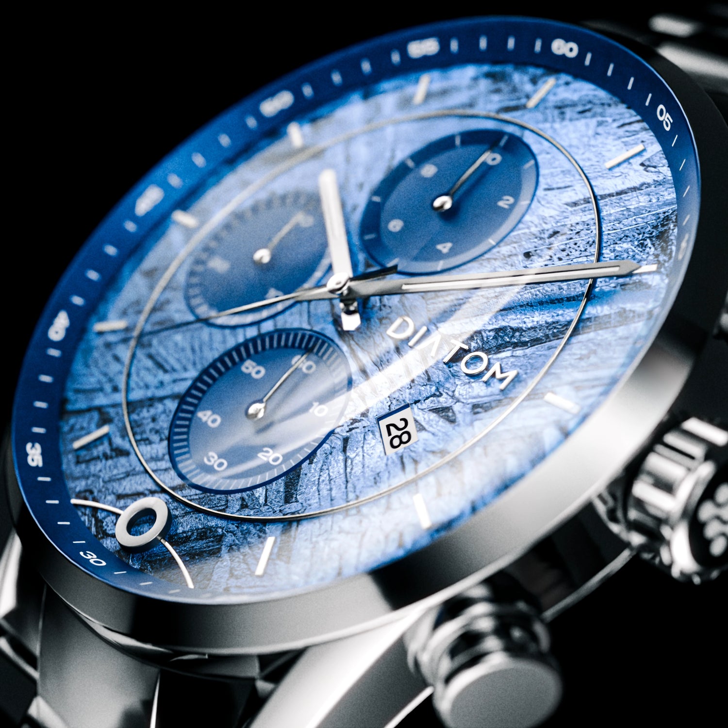 Blue Dot Meteorite Dial Space Flown Watch