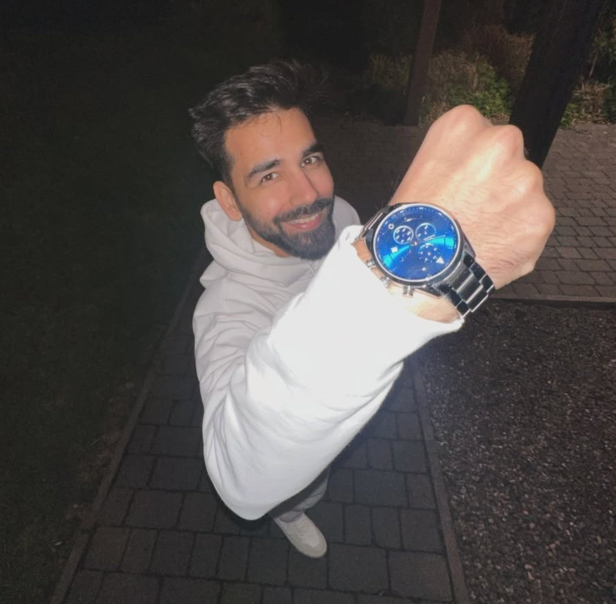 Influencer Rishi Dev wearing a Diatom Watch