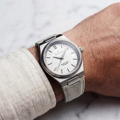 White Meteorite Watch wrist shot
