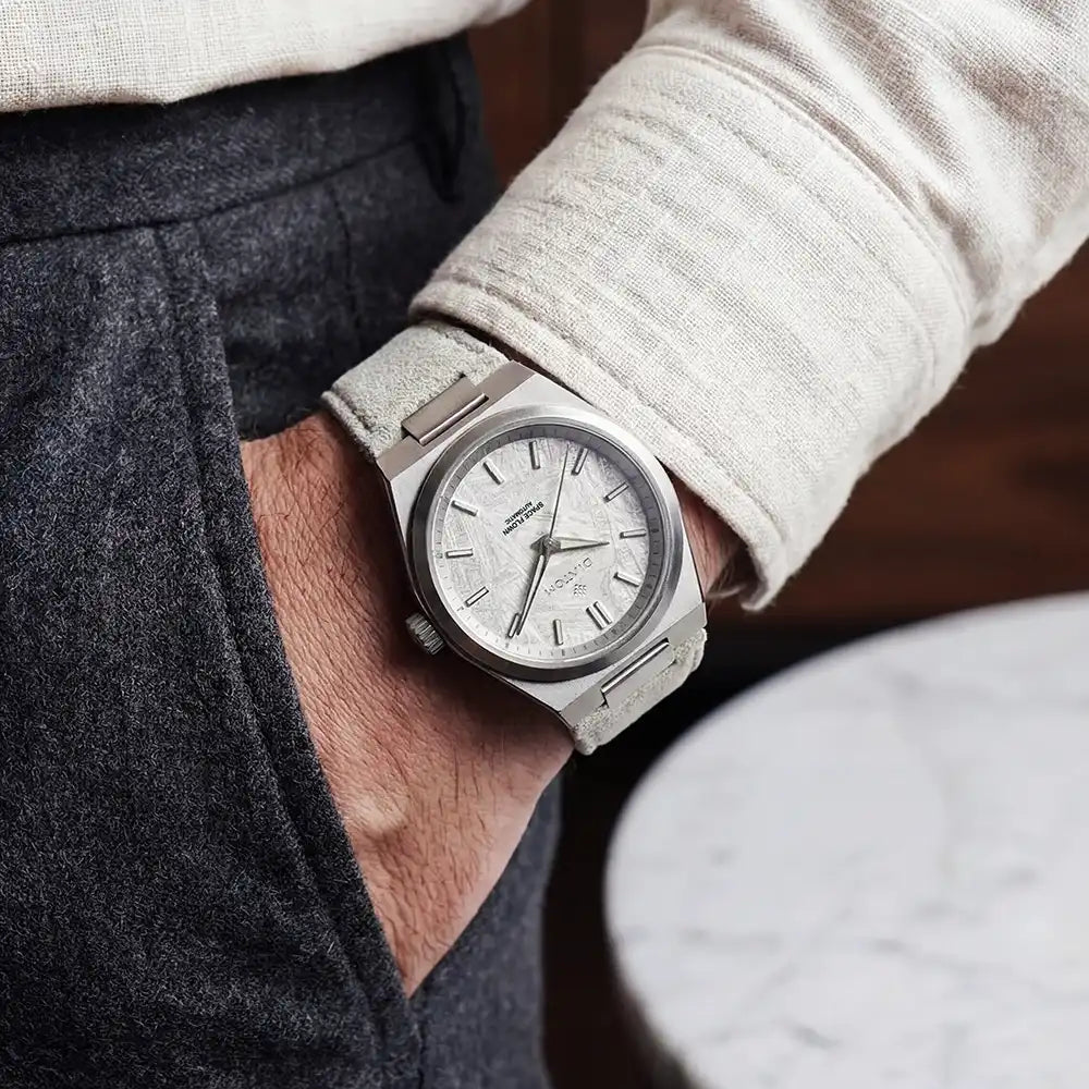 White Meteorite Watch lifestyle shot