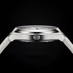 White Meteorite Watch side view
