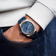 Blue Meteorite watch lifestyle shot