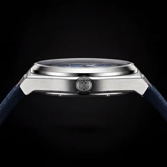 Blue Meteorite watch side view