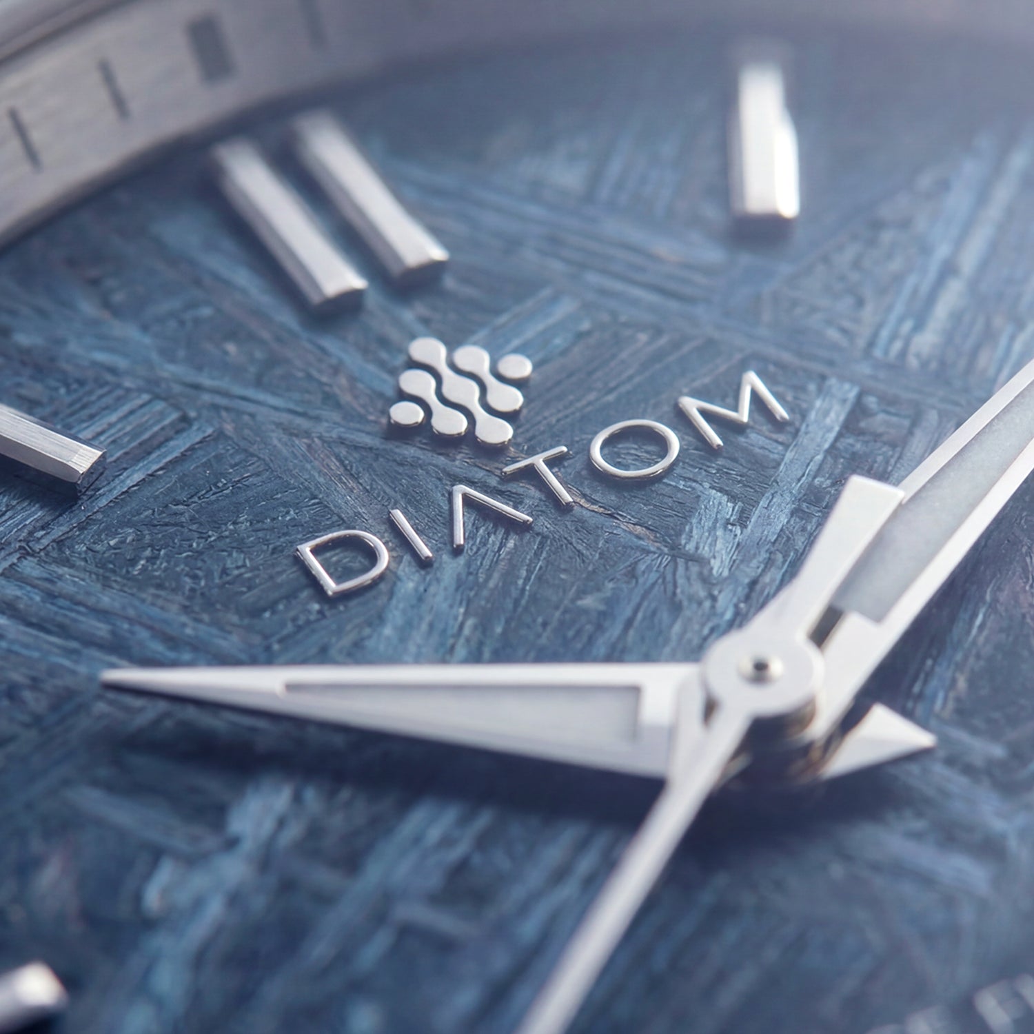Blue Meteorite watch macro shot