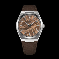 Brown Meteorite Dial Watch