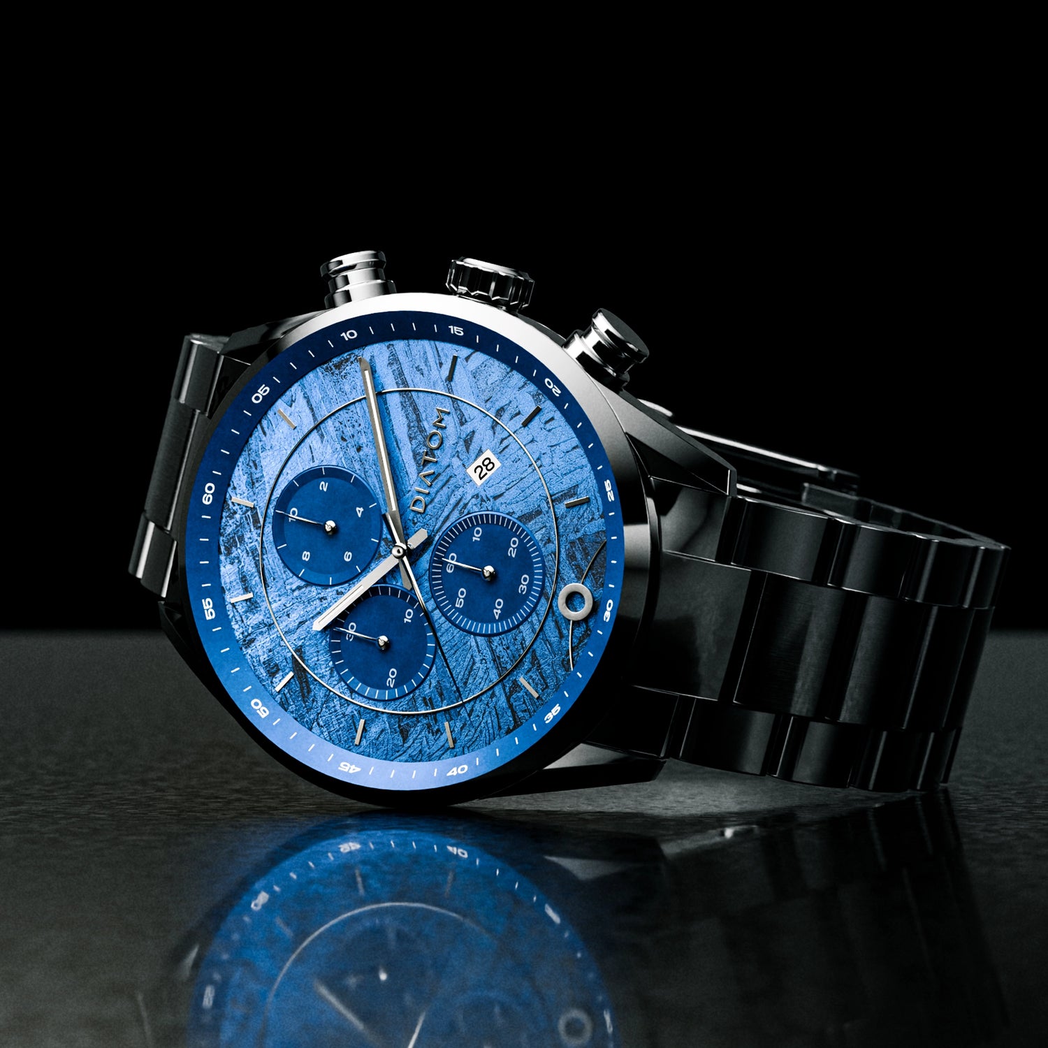 Blue Dot Meteorite Dial Space Flown Watch