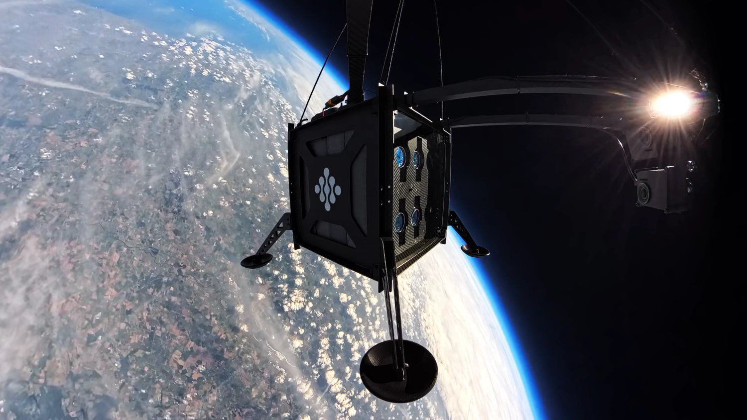 Blue Dot Full Meteorite Face in Space