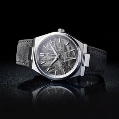 Grey Meteorite Watch on table