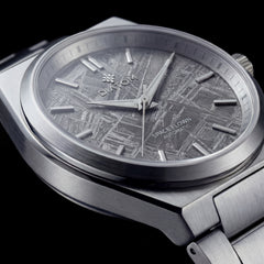 Grey Meteorite Watch with metal strap