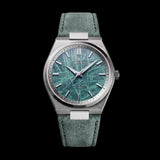Turqoise Meteorite Watch with alcantara strap