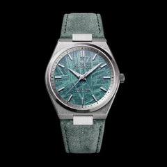 Turqoise Meteorite Watch with alcantara strap