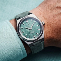 Turqoise Meteorite Watch on wrist