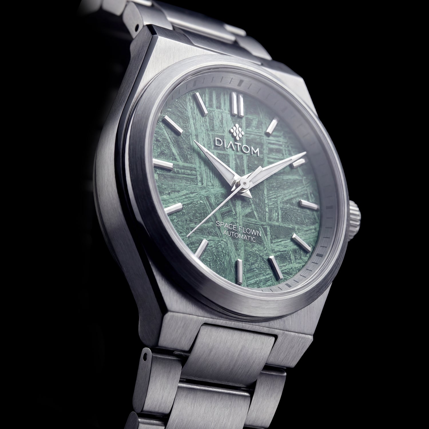 Turqoise Meteorite Watch with metal strap