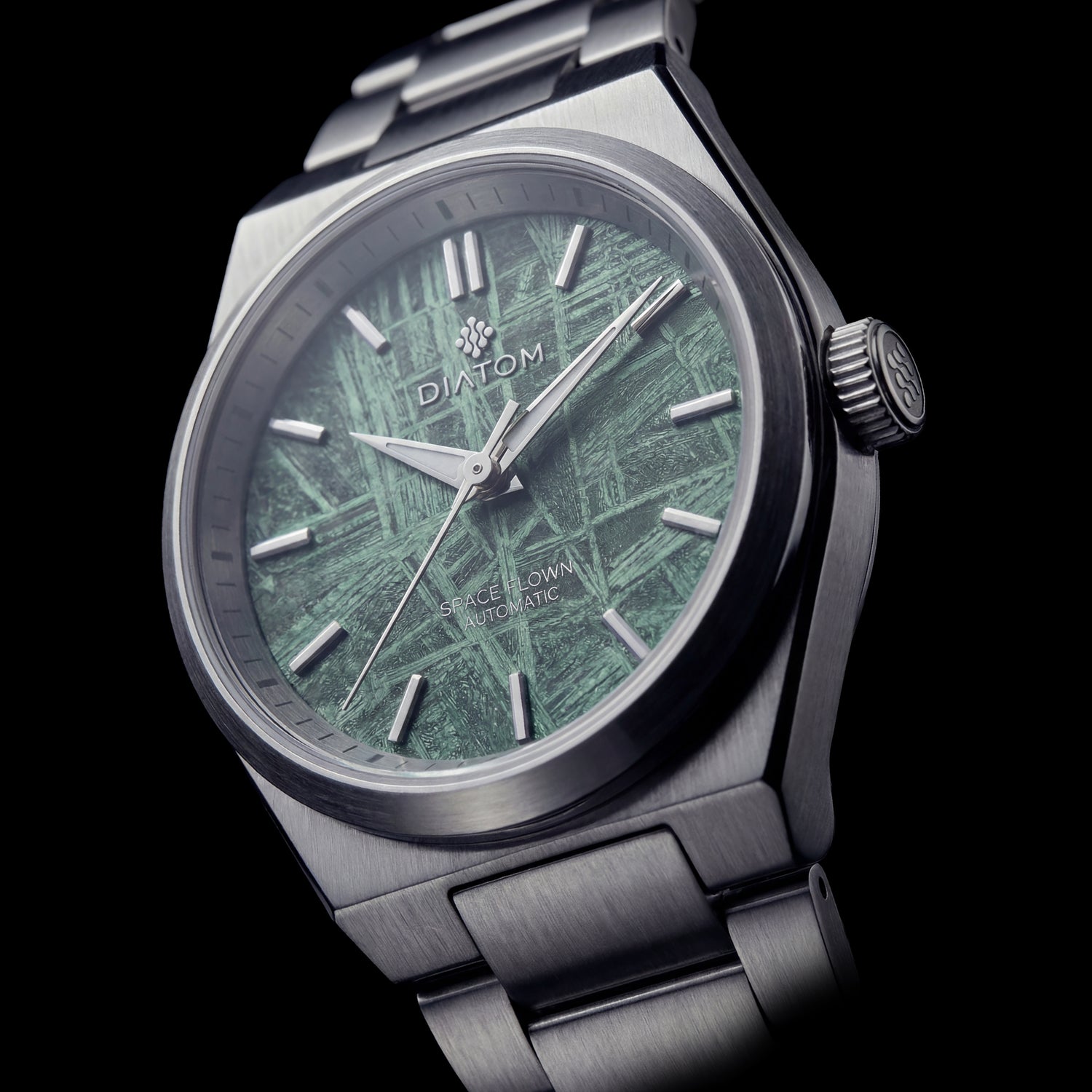 Turqoise Meteorite Watch with metal strap