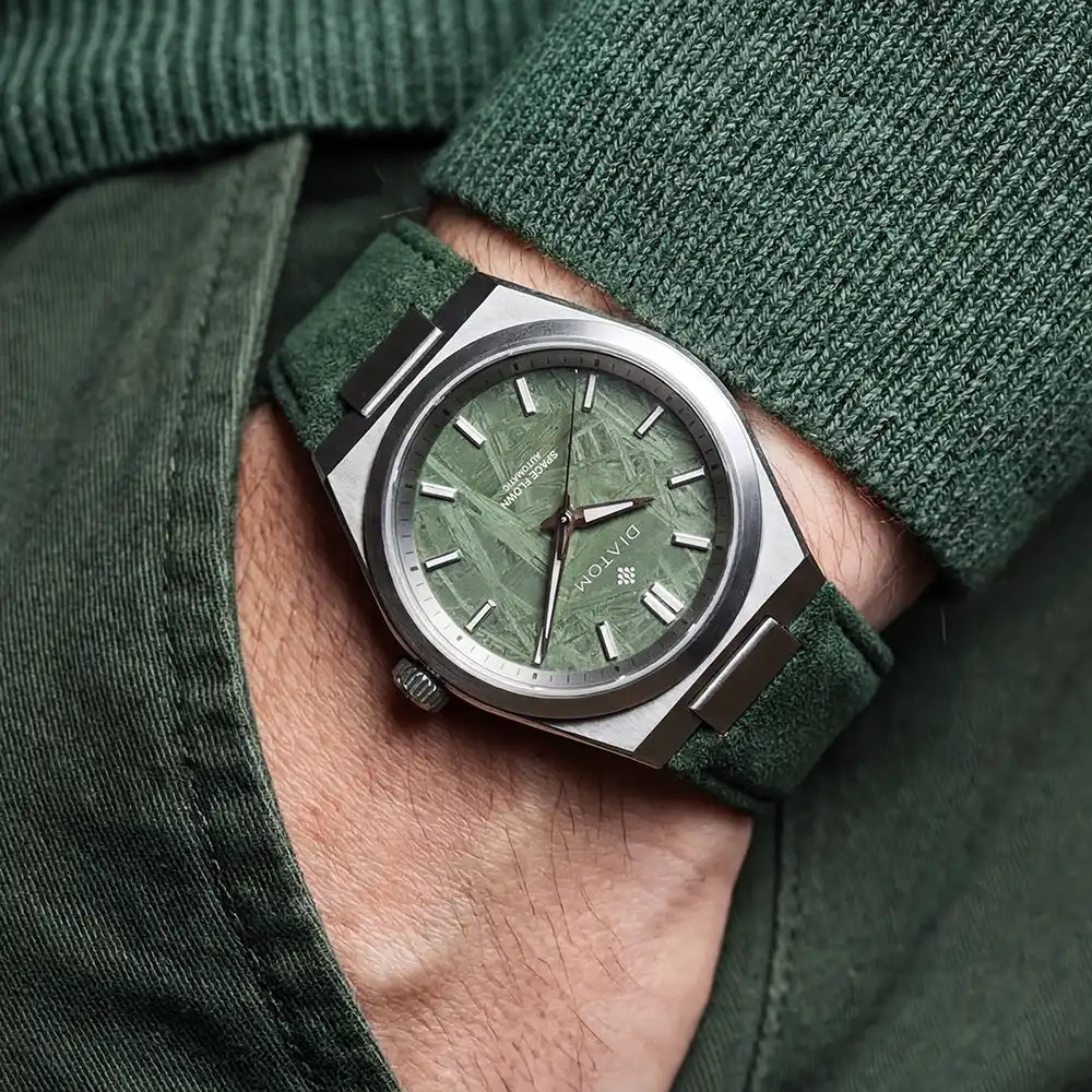 Green Meteorite watch lifestyle shot