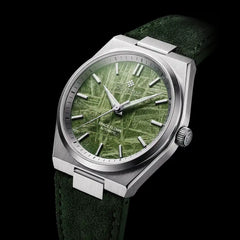 Green Meteorite watch left view