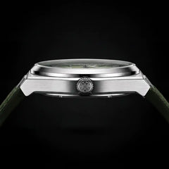 Green Meteorite watch side view